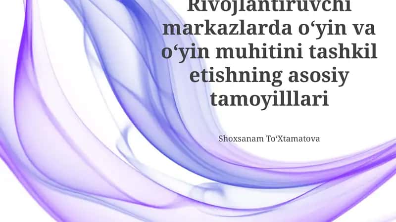 Ruhiy farovonlikni qo'llab-quvvatlash 1