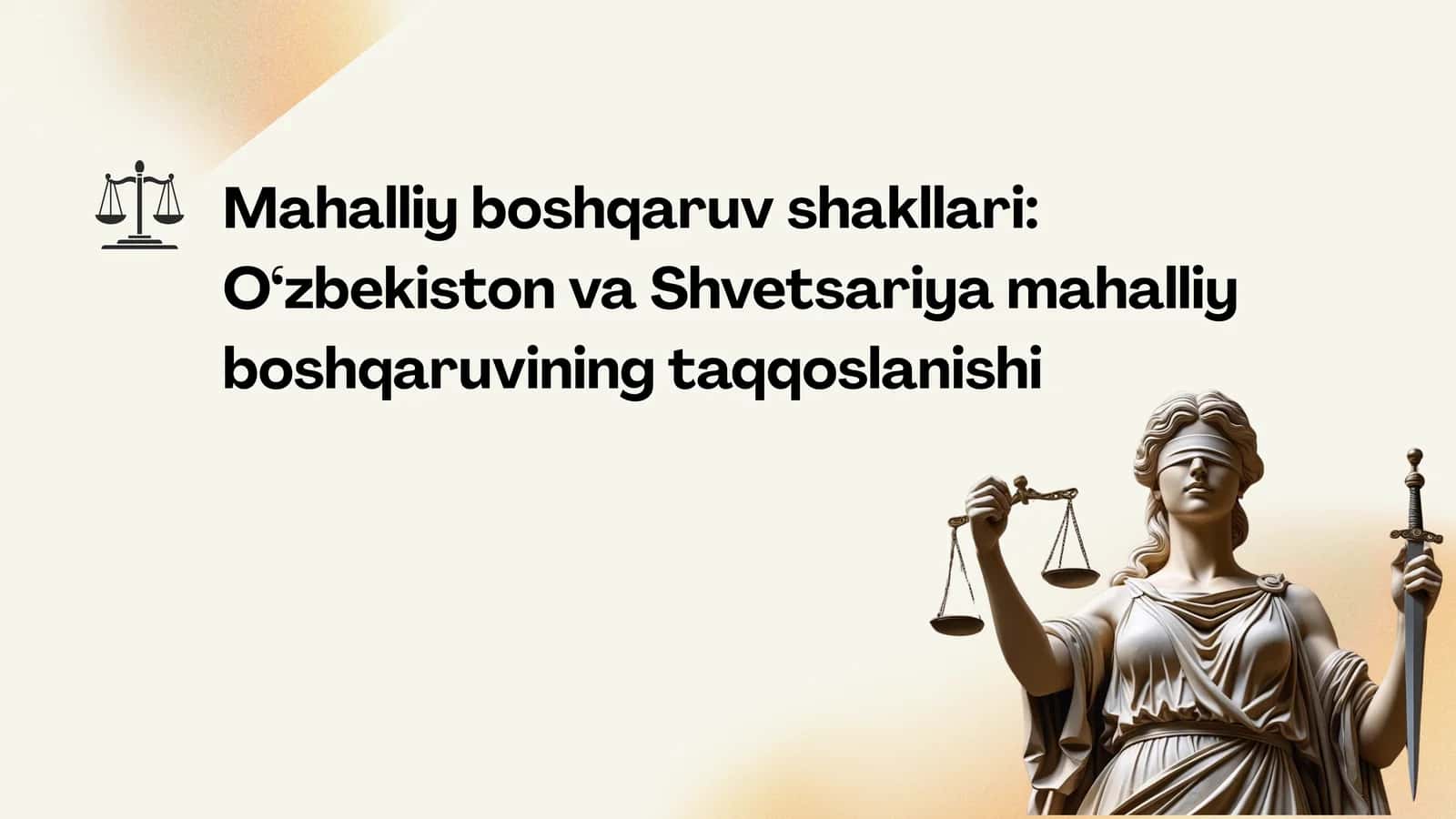 Mahalliy boshqaruv shakllari 1