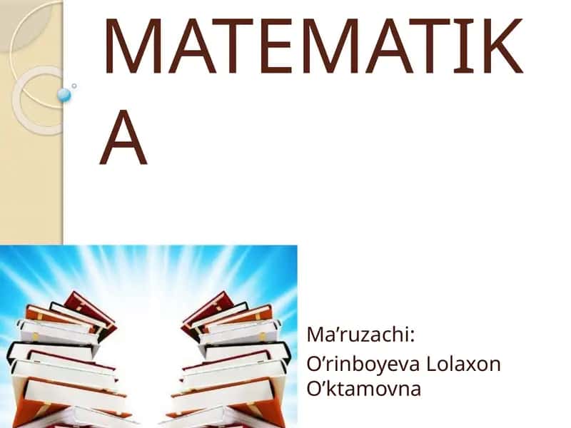 MATЕМАТИКА 1