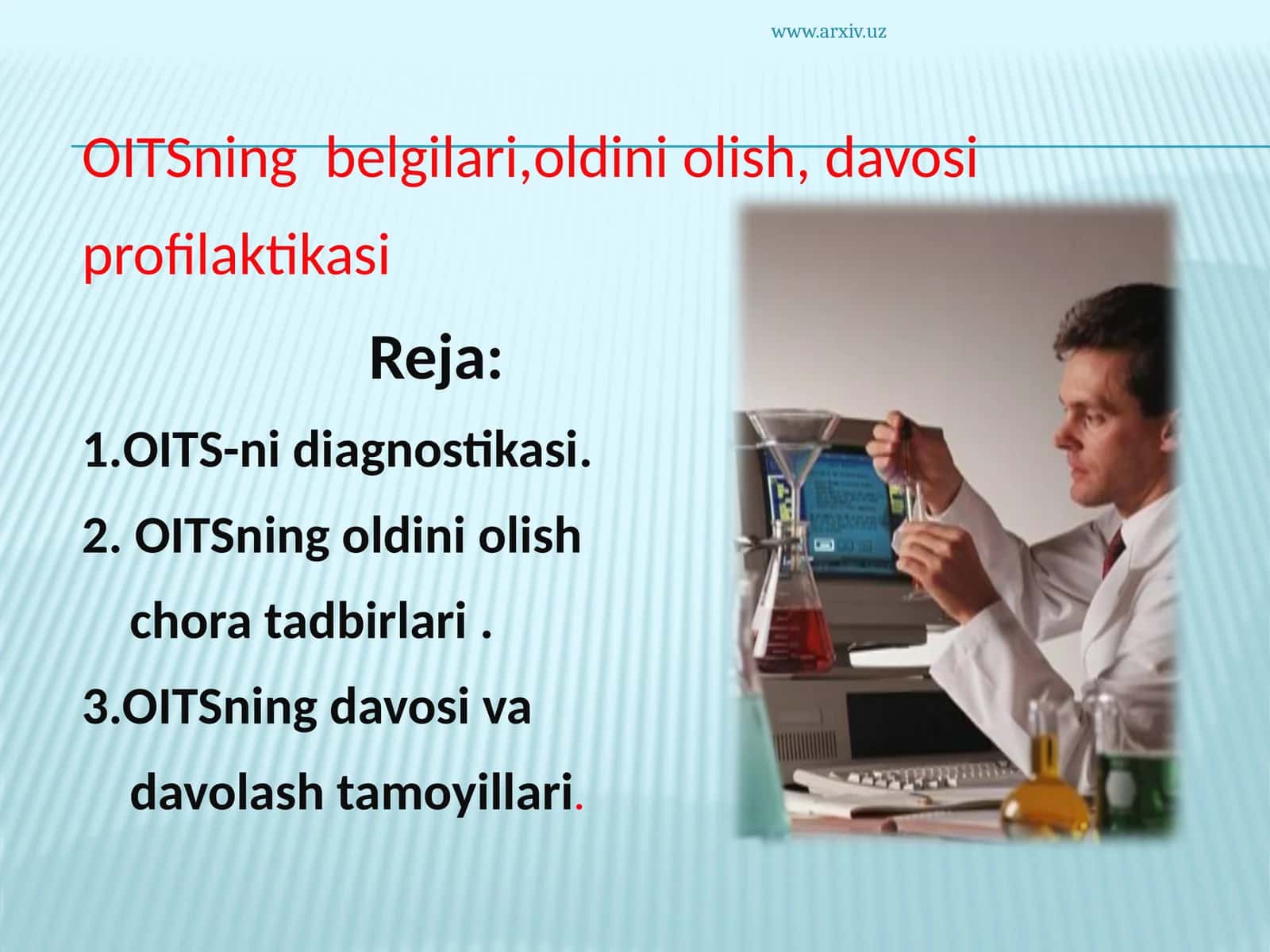 OITSning belgilari, oldini olish, davosi profilaktikasi 1