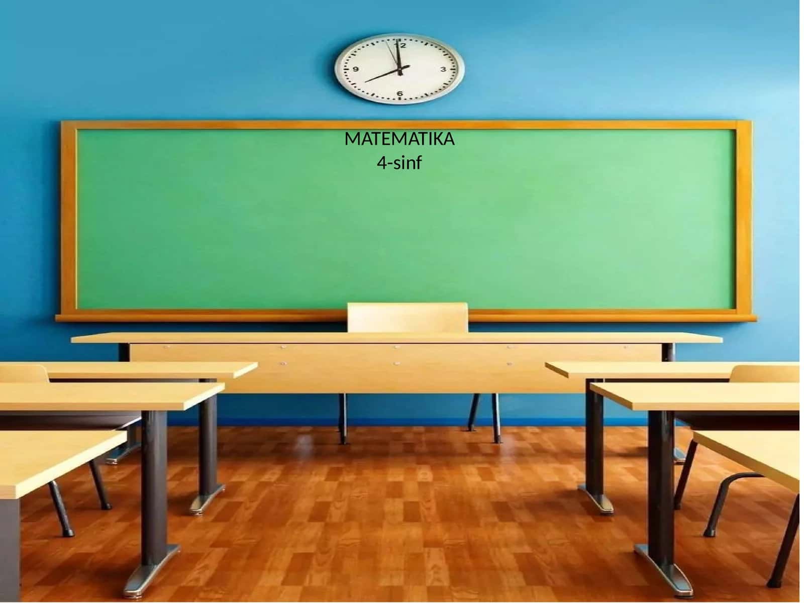 MATEMATIKA 4-sinf Nazoratishi 1