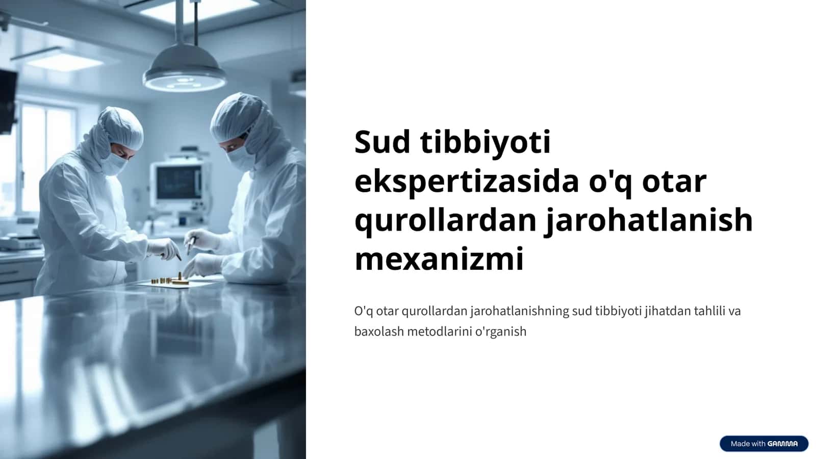 O'q otar qurollardan jarohatlanish mexanizmi 1