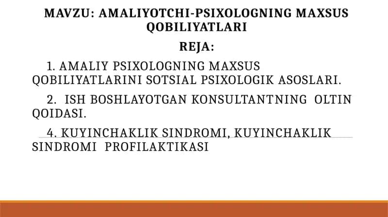 AMALIYOTCHI-PSIXOLOGNING MAXSUS QOBILIYATLARI 1