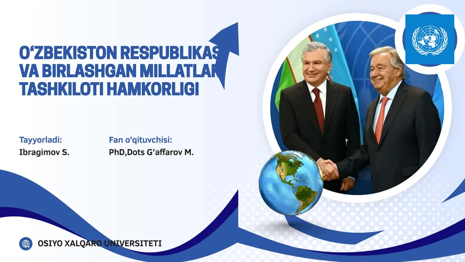 O‘zbekiston Respublikasi va Birlashgan Millatlar Tashkiloti Hamkorligi 1