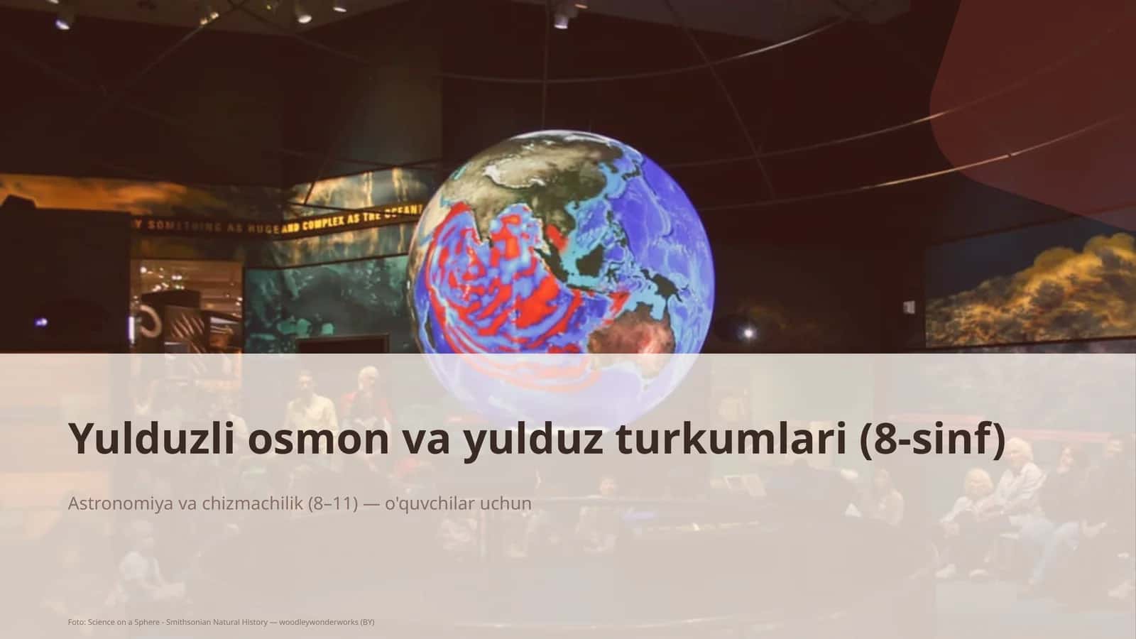 Yulduzli osmon va yulduz turkumlari (8-sinf) 1