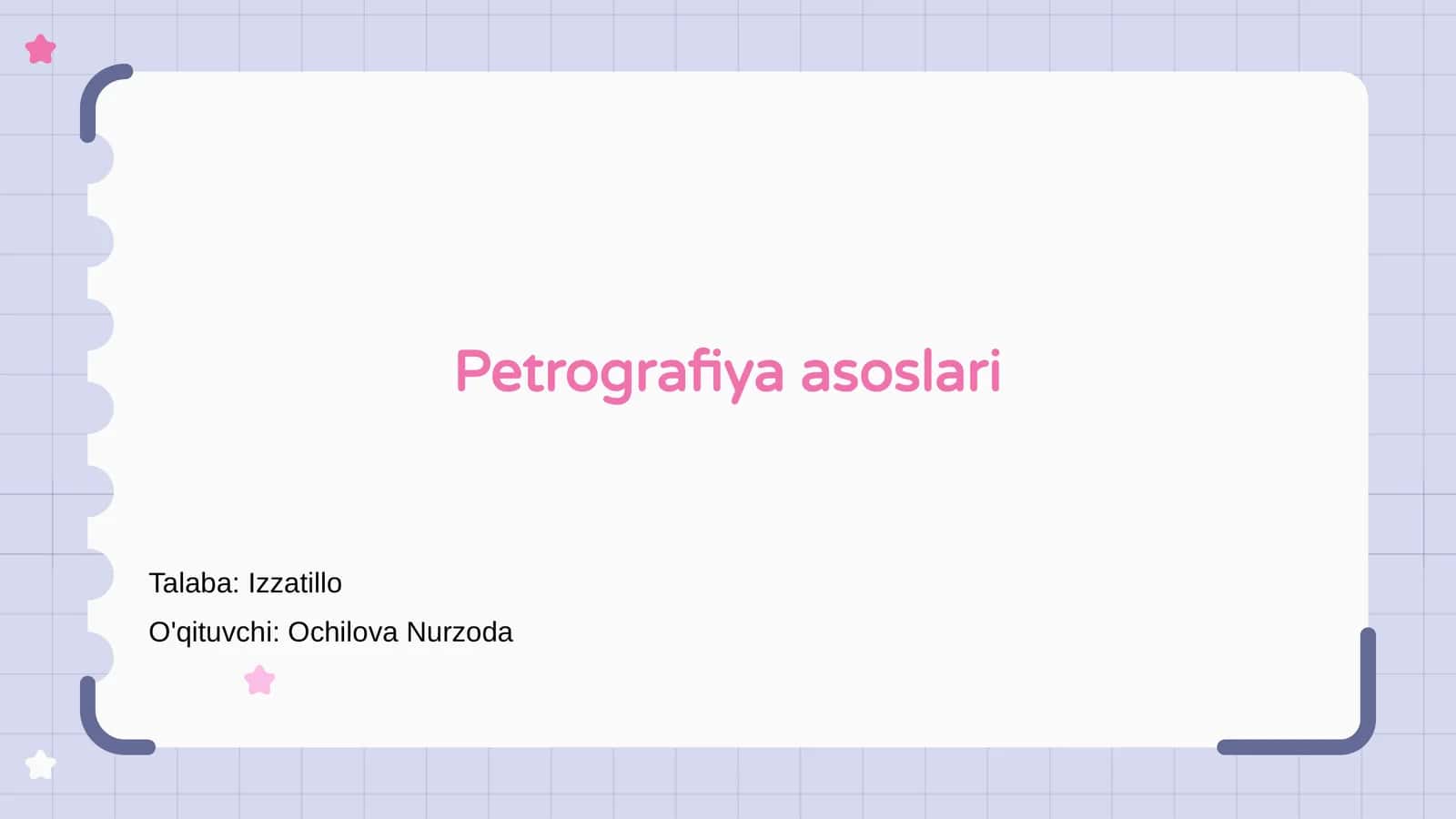 Petrografiya asoslari 1