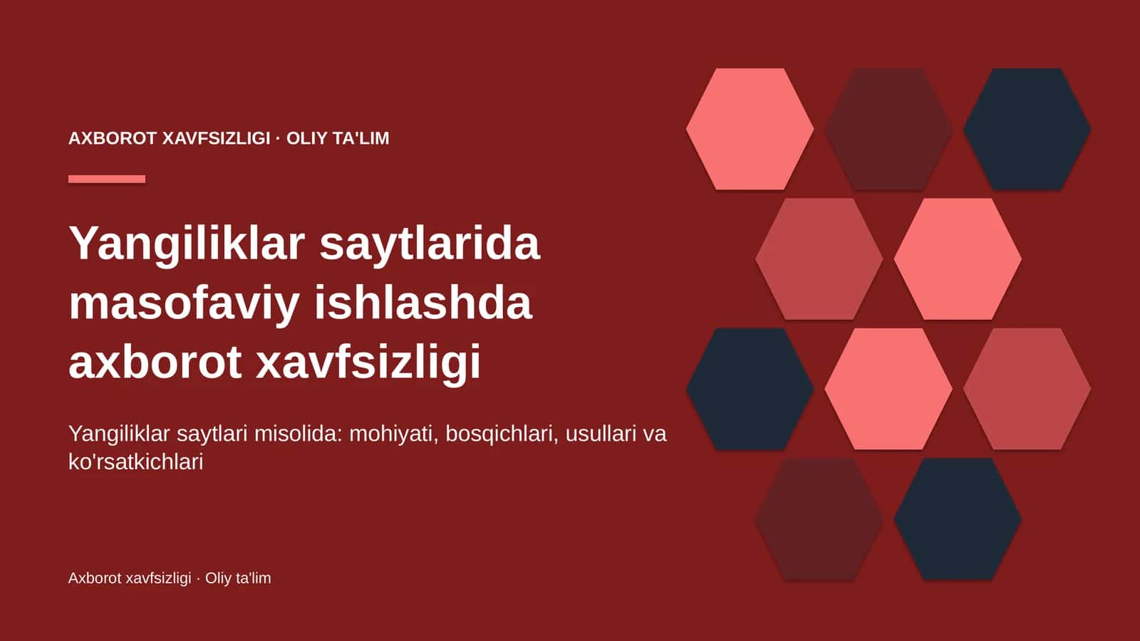 Yangiliklar saytlarida masofaviy ishlashda axborot xavfsizligi 1