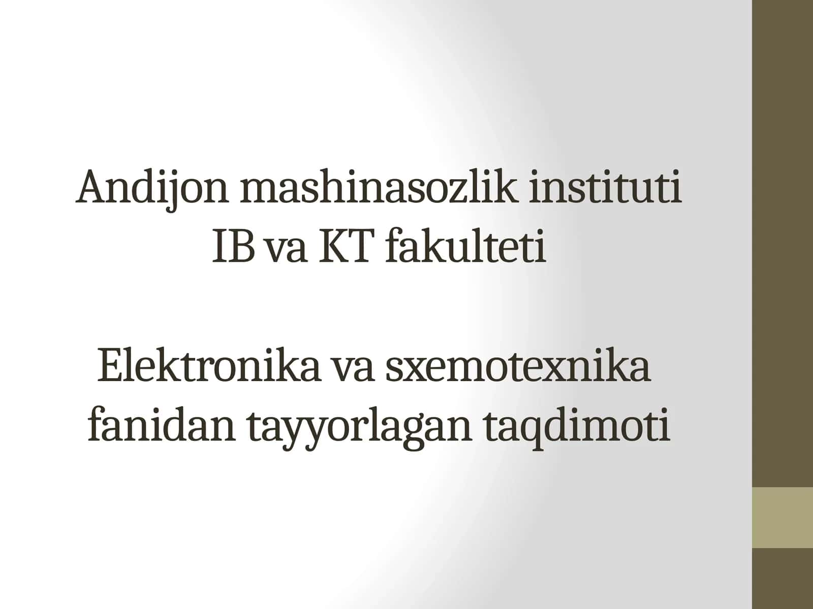 Analogli integral sxemalar 1