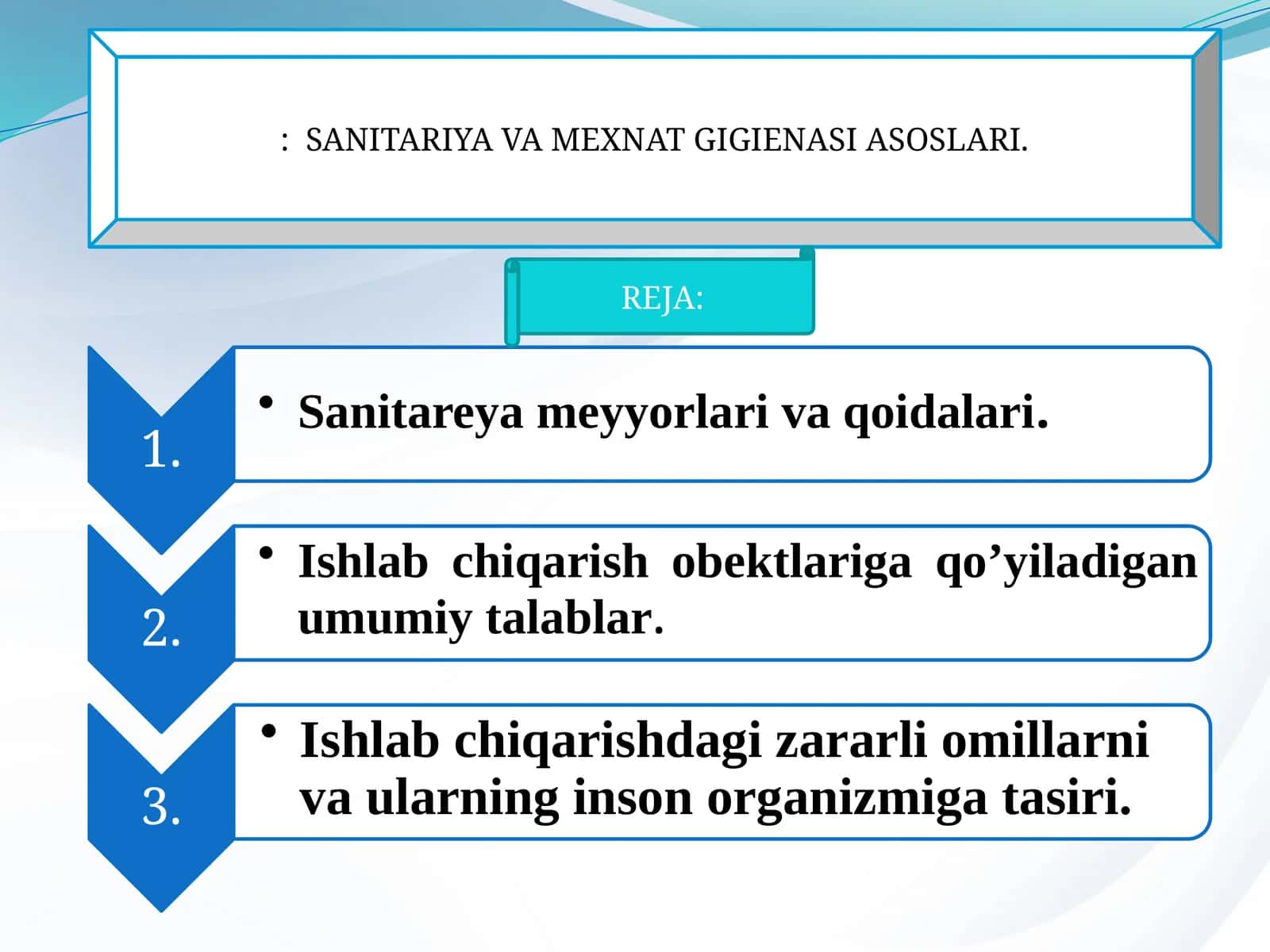 MEXNAT GIGIENASI ASOSLARI 1