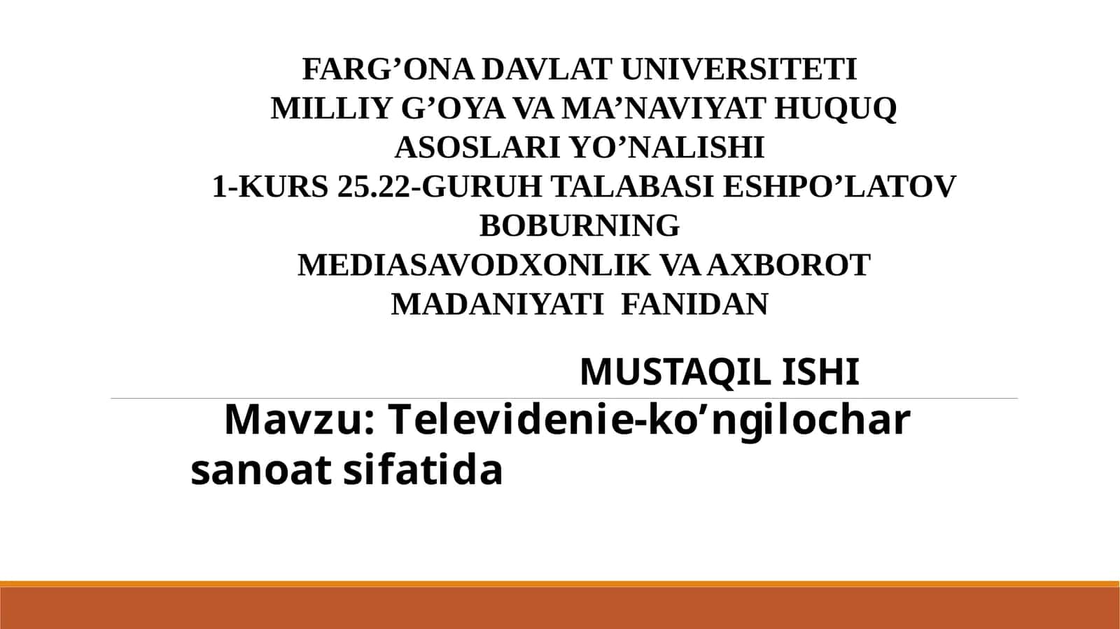 Televidenie-ko’ngilocharsanoatsifatida 1