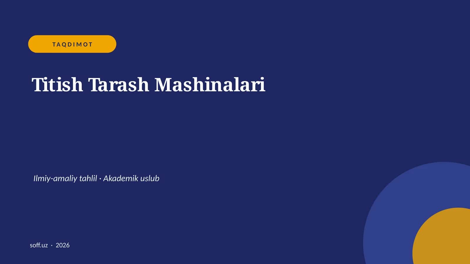 Titish Tarash Mashinalari 1
