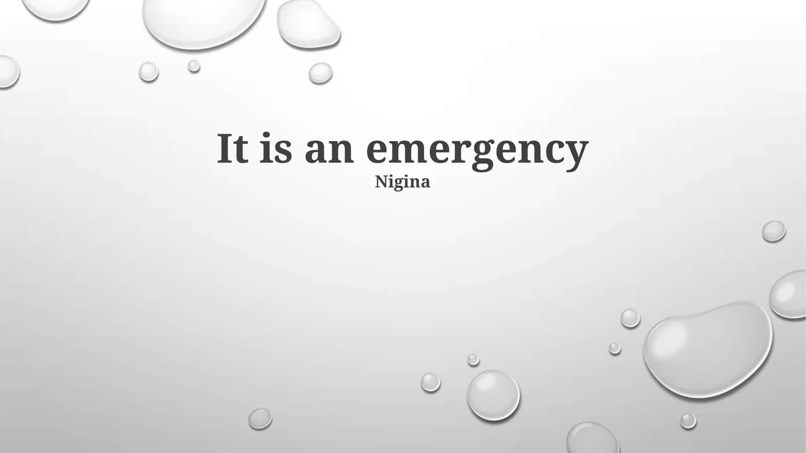 Emergency Response Protocol 1