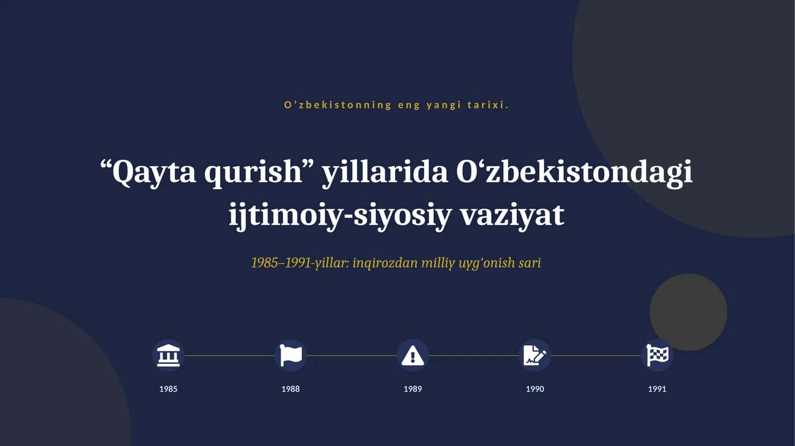O’zbekistonning eng yaxshi tarixi 1