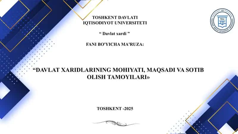 Davlat xaridlari 1