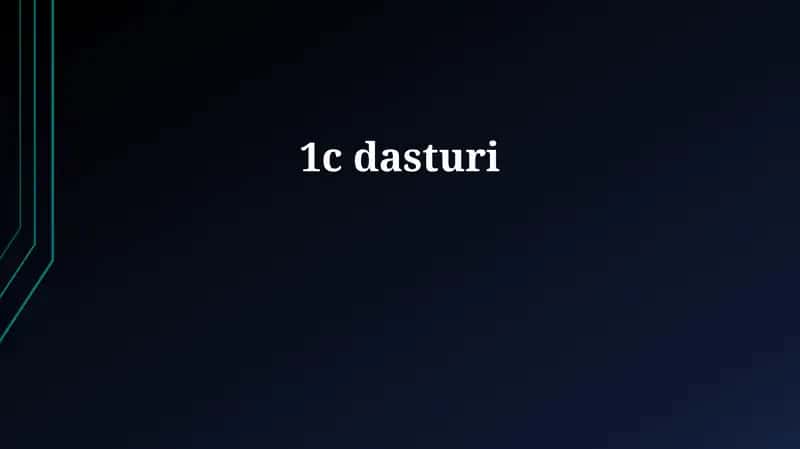 1C dasturi 1