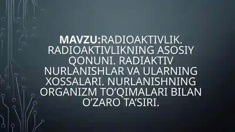 Radioaktivlik