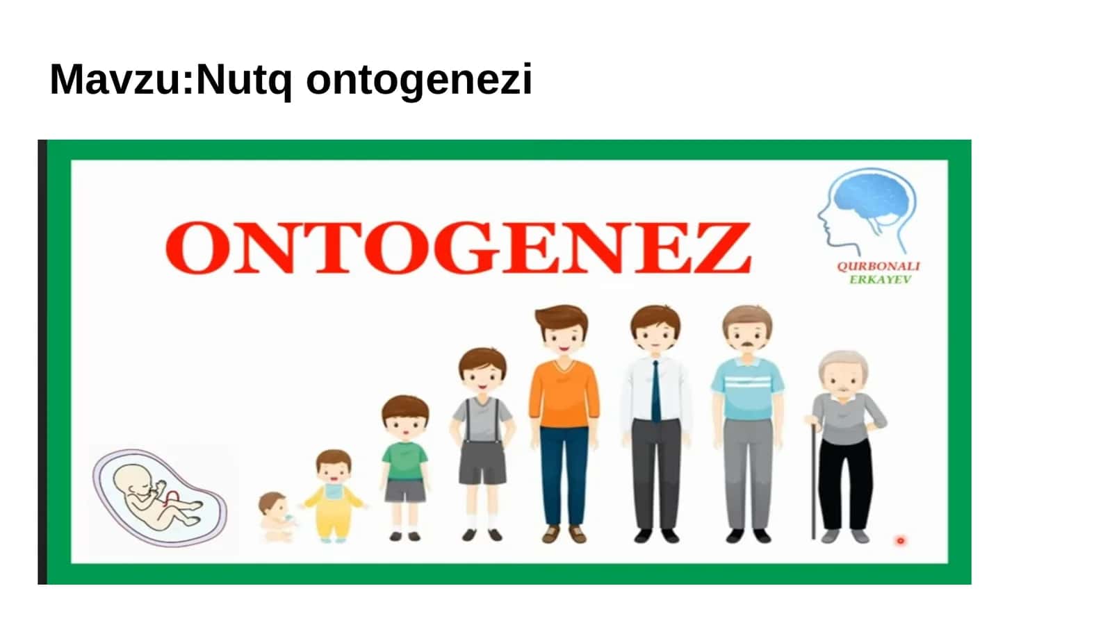 Nutq ontogenezi 1