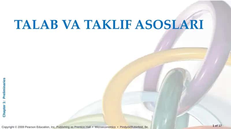 TALAB VA TAKLIF ASOSLARI 1