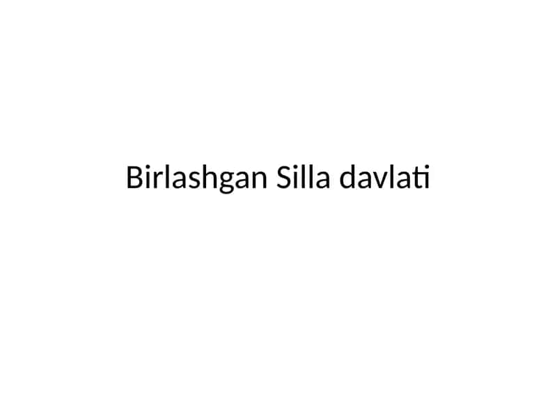 Birlashgan Silladavlati 1