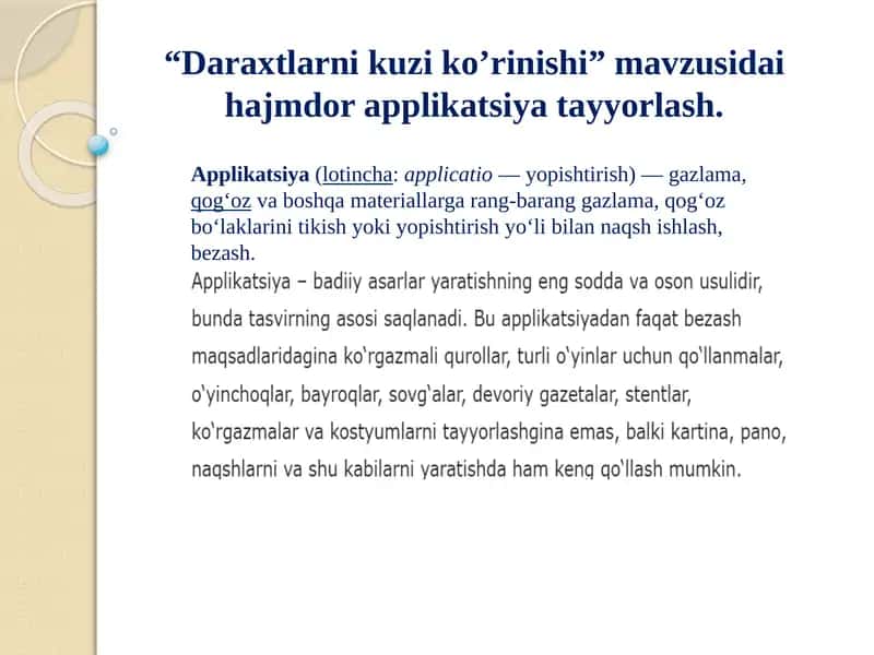 Daraxtlarni kuziko'rinishi 1
