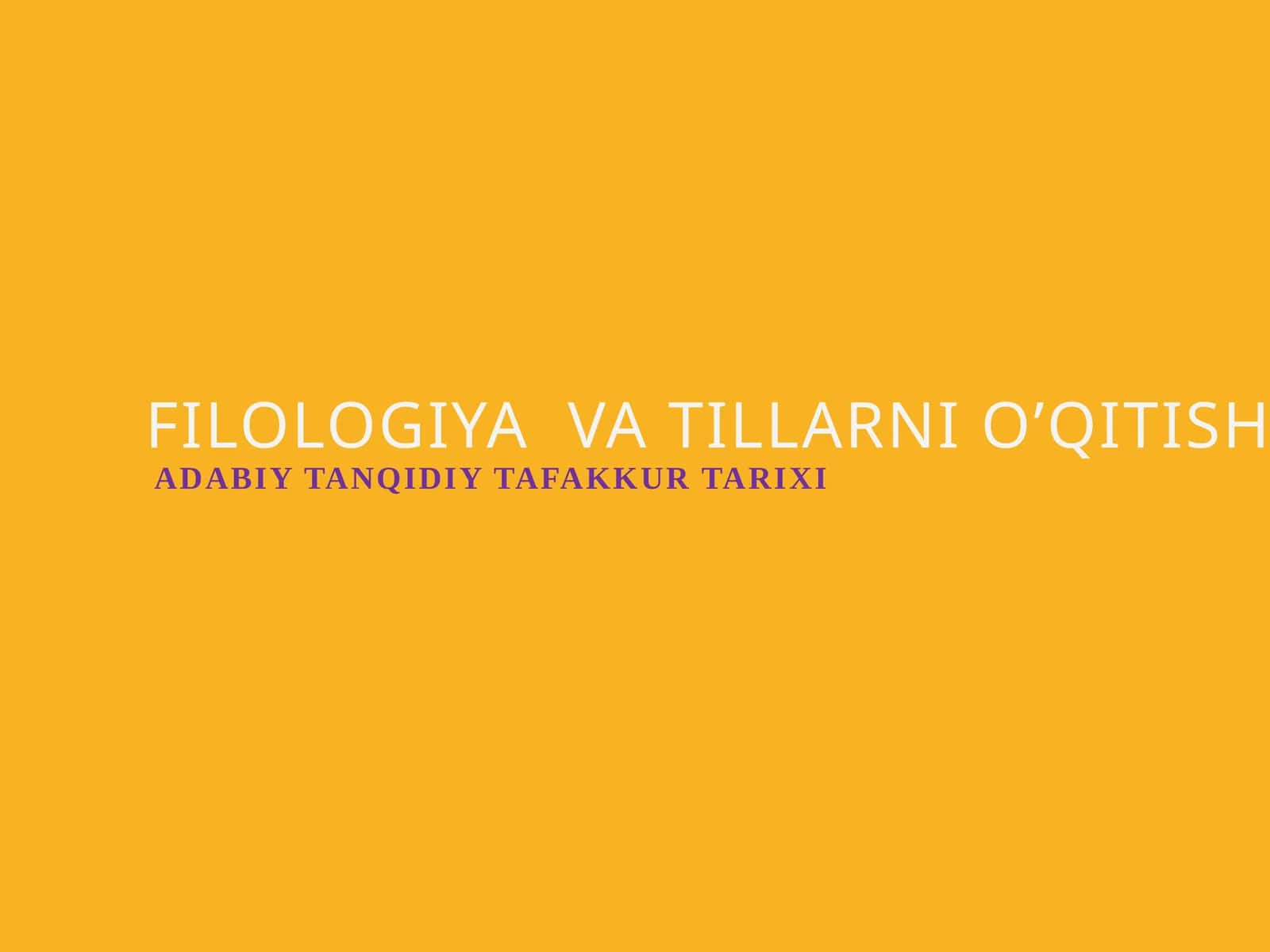 Adabiy tanqidiy tafakkur tarixi 1