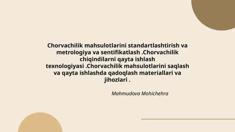 Chorvachilik mahsulotlari 1