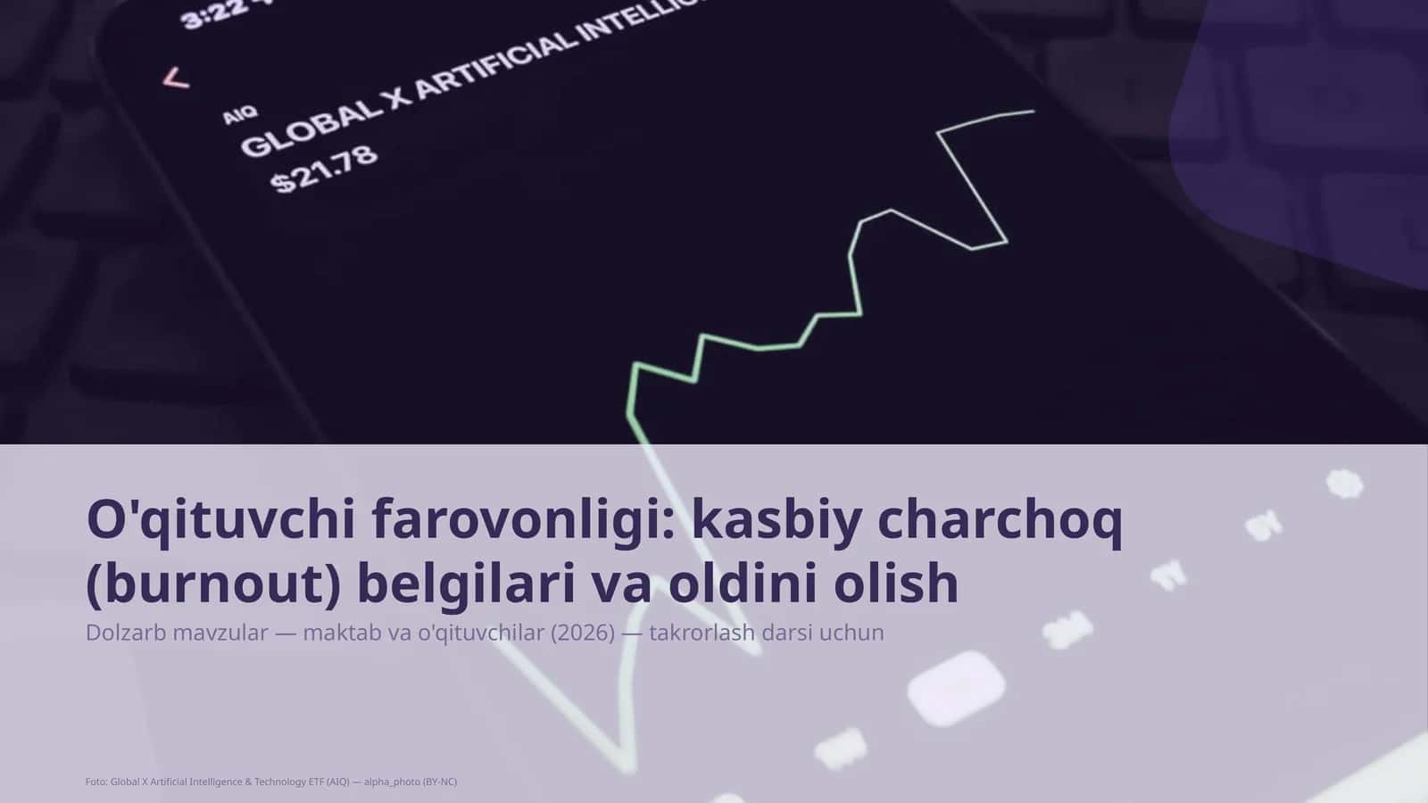 O'qituvchi farovonligi: kasbiy charchoq (burnout) belgilari va oldini olish 1