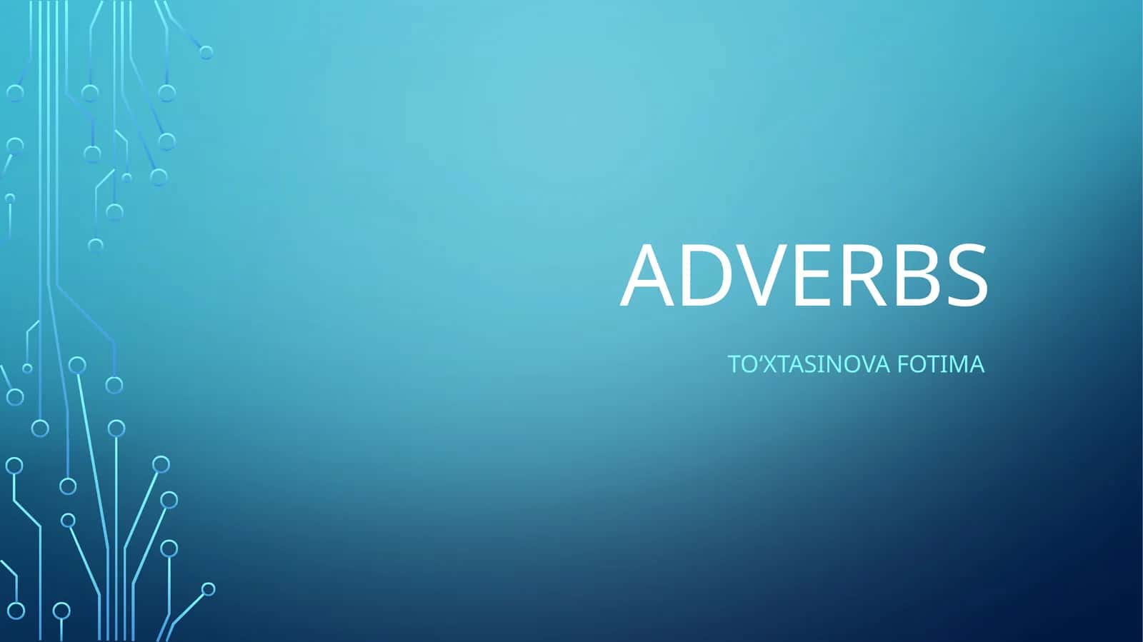 Adverbs 1