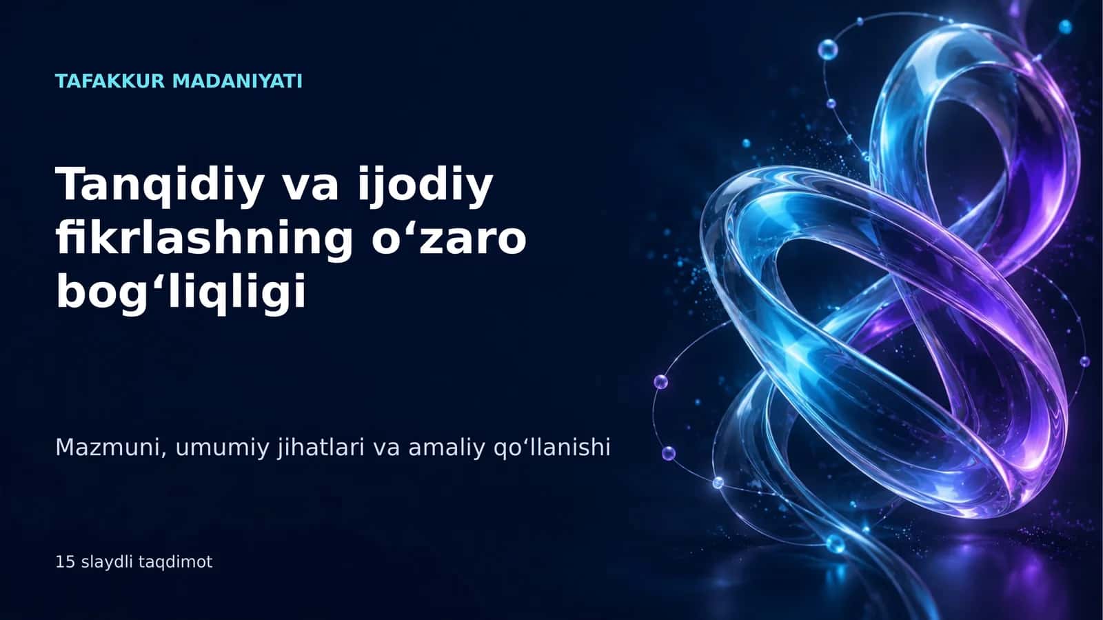 TAFAKKUR MADANIYATI 1