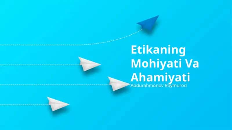 Etikaning Mohiyati Va Ahamiyati 1
