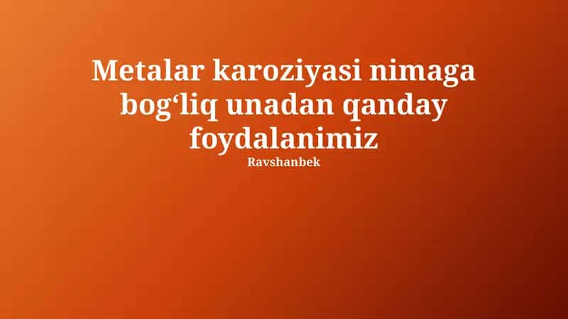 Korroziyani boshqarish usullari 1