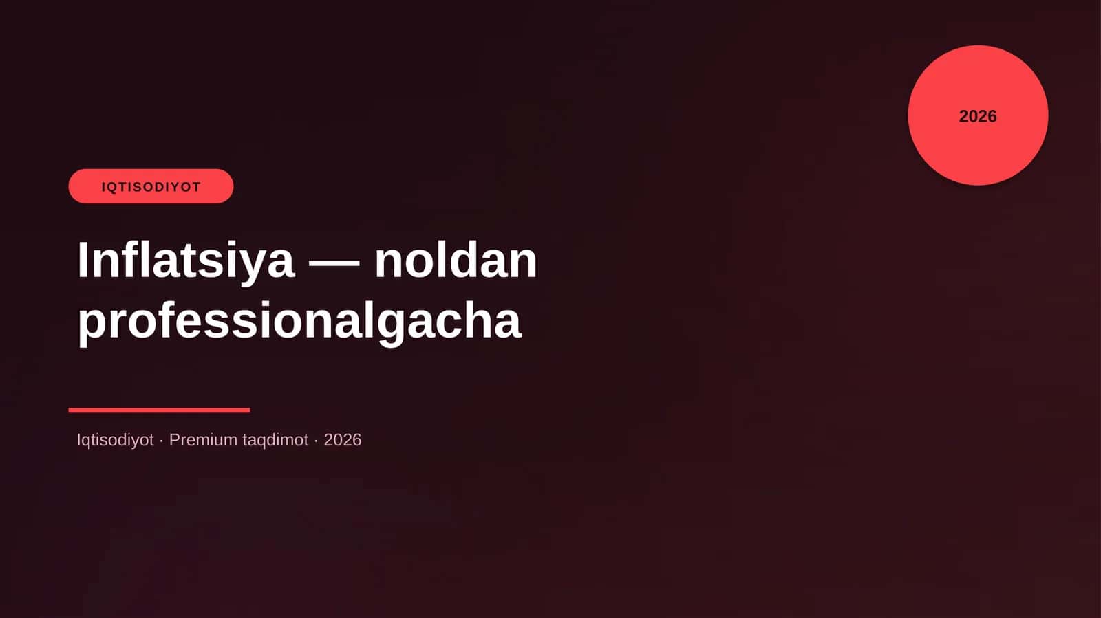 Inflatsiya — noldan professionalgacha 1