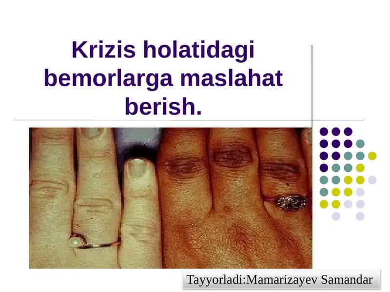 Krizisholatidagibemorlargamaslahatberish 1