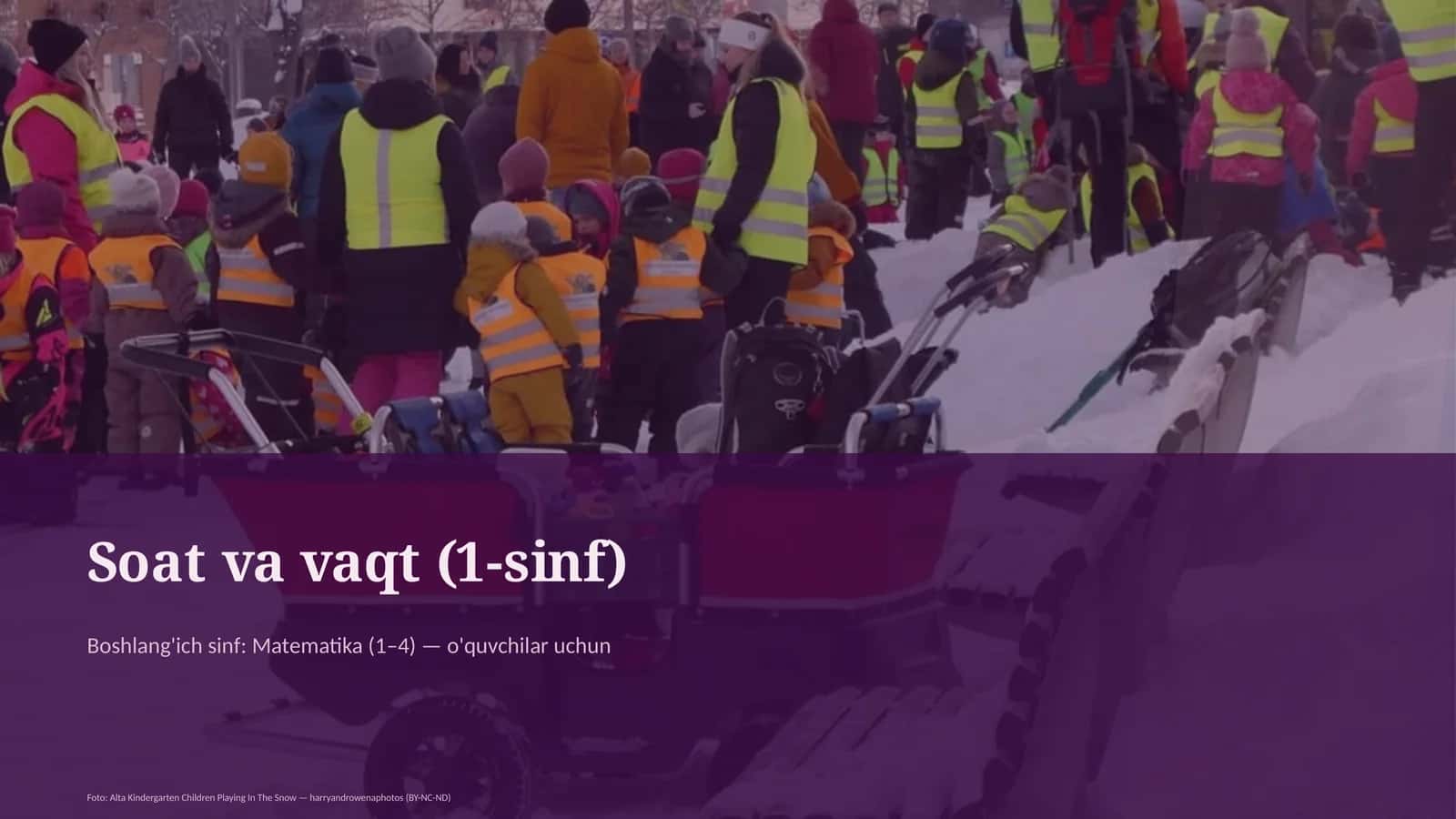 Soat va vaqt (1-sinf) 1
