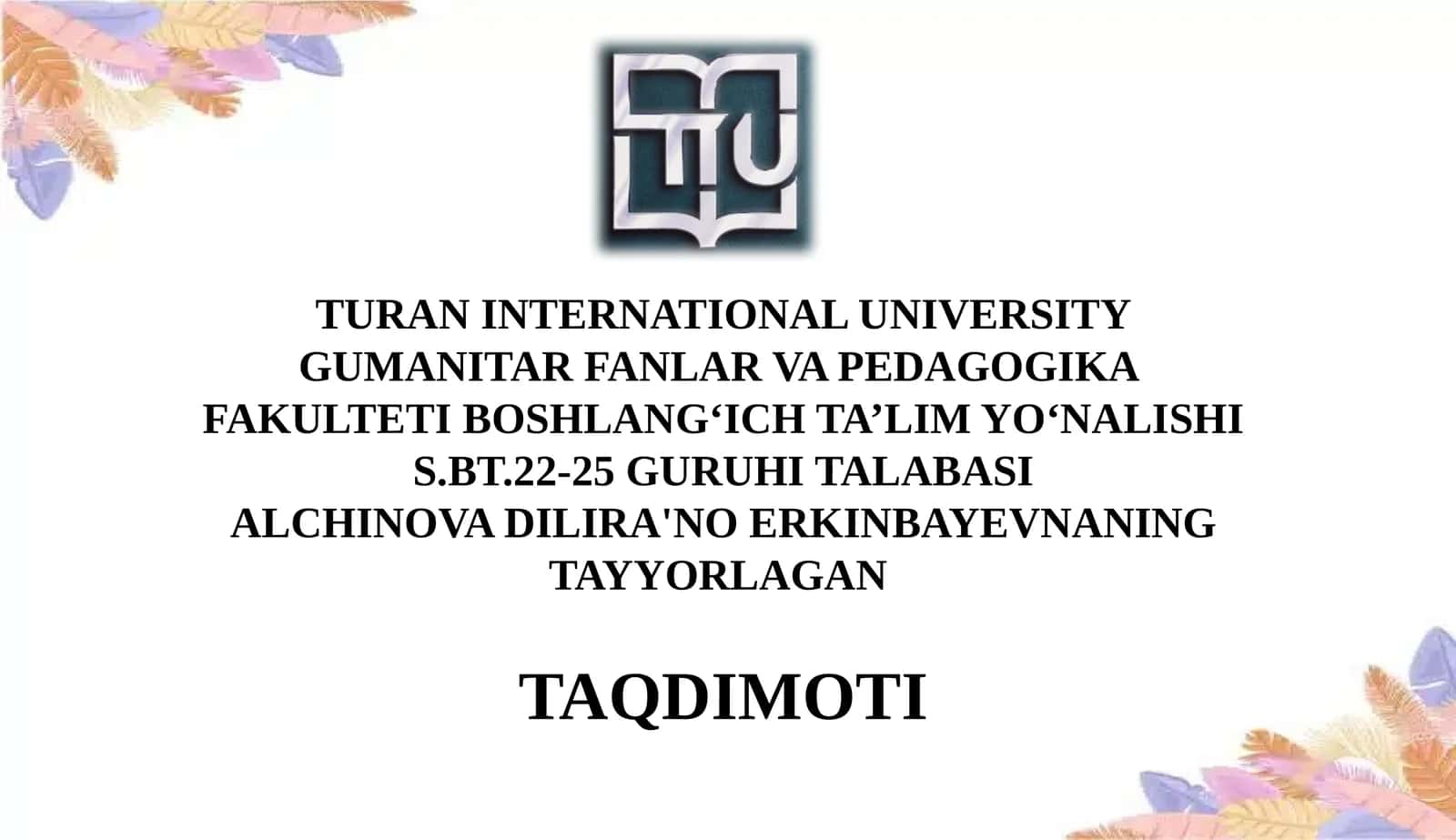 Geografiyadarslaridakuzatishorqaliyangibilimvatushunchalarnishakllantirish.Ekologikmadaniyatinishakllantirish 1