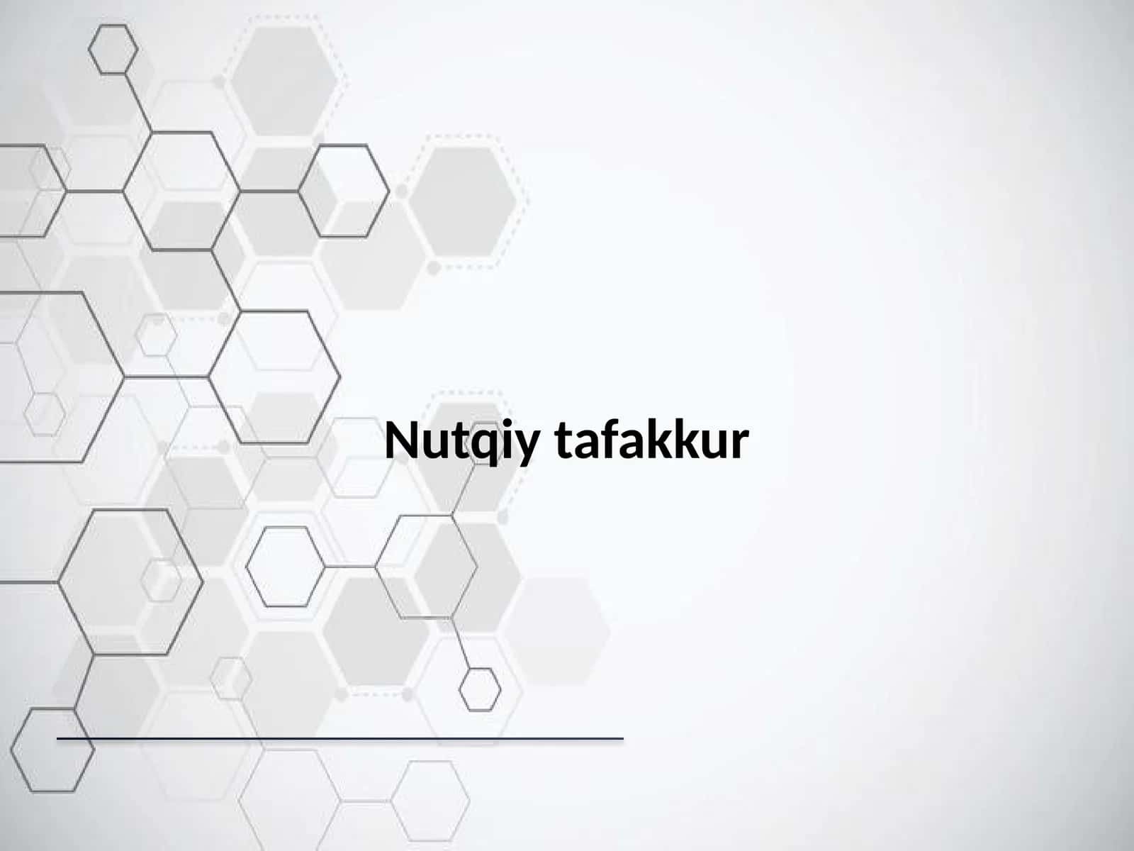 Nutqiy tafakkur 1