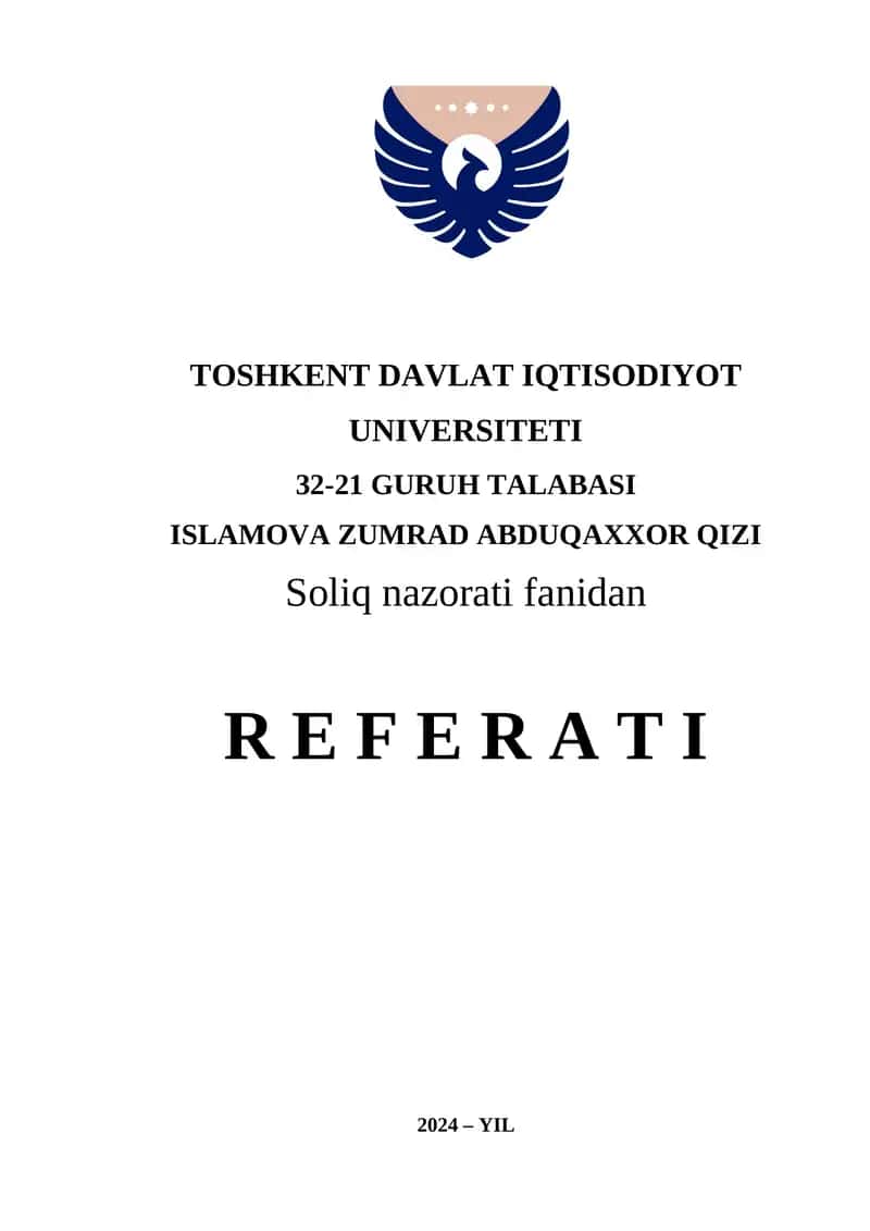 SOLIQ MONITORINGINI O‘TKAZISH TARTIBI 1