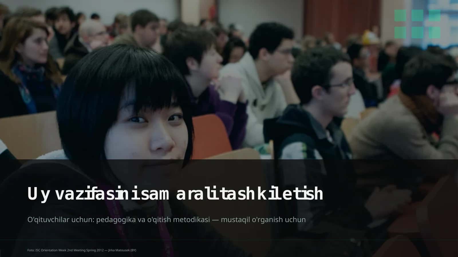 Uy vazifasini samarali tashkil etish 1