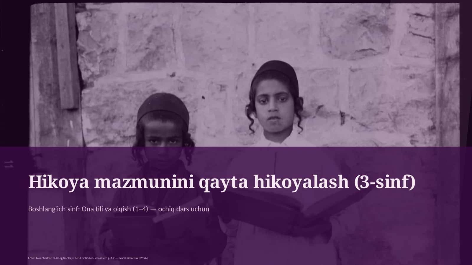 Ona tili va o'qish (1-4) — ochiq dars uchun 1