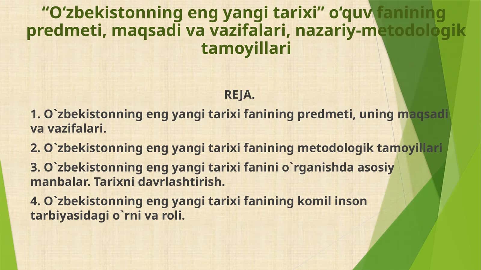 O‘zbekistonning eng yangi tarixi 1