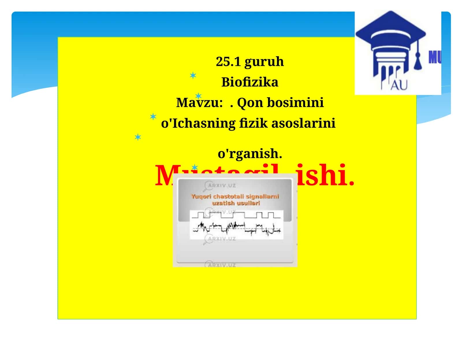 Biofizika  Qon bosimini o'lchashning fizik asoslari.pptx 1