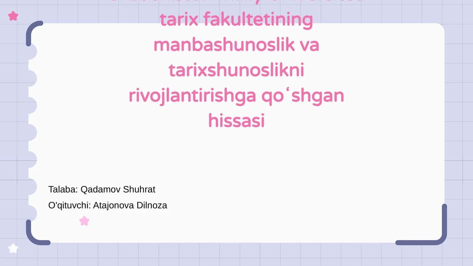 Tarix fakulteti 1