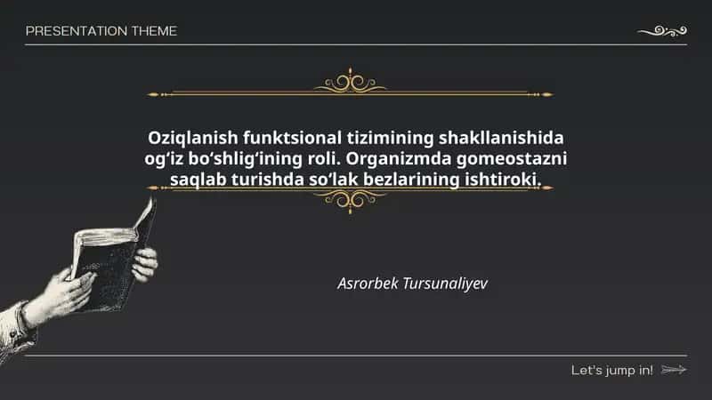 Oziqlanish funktsional tizimi 1