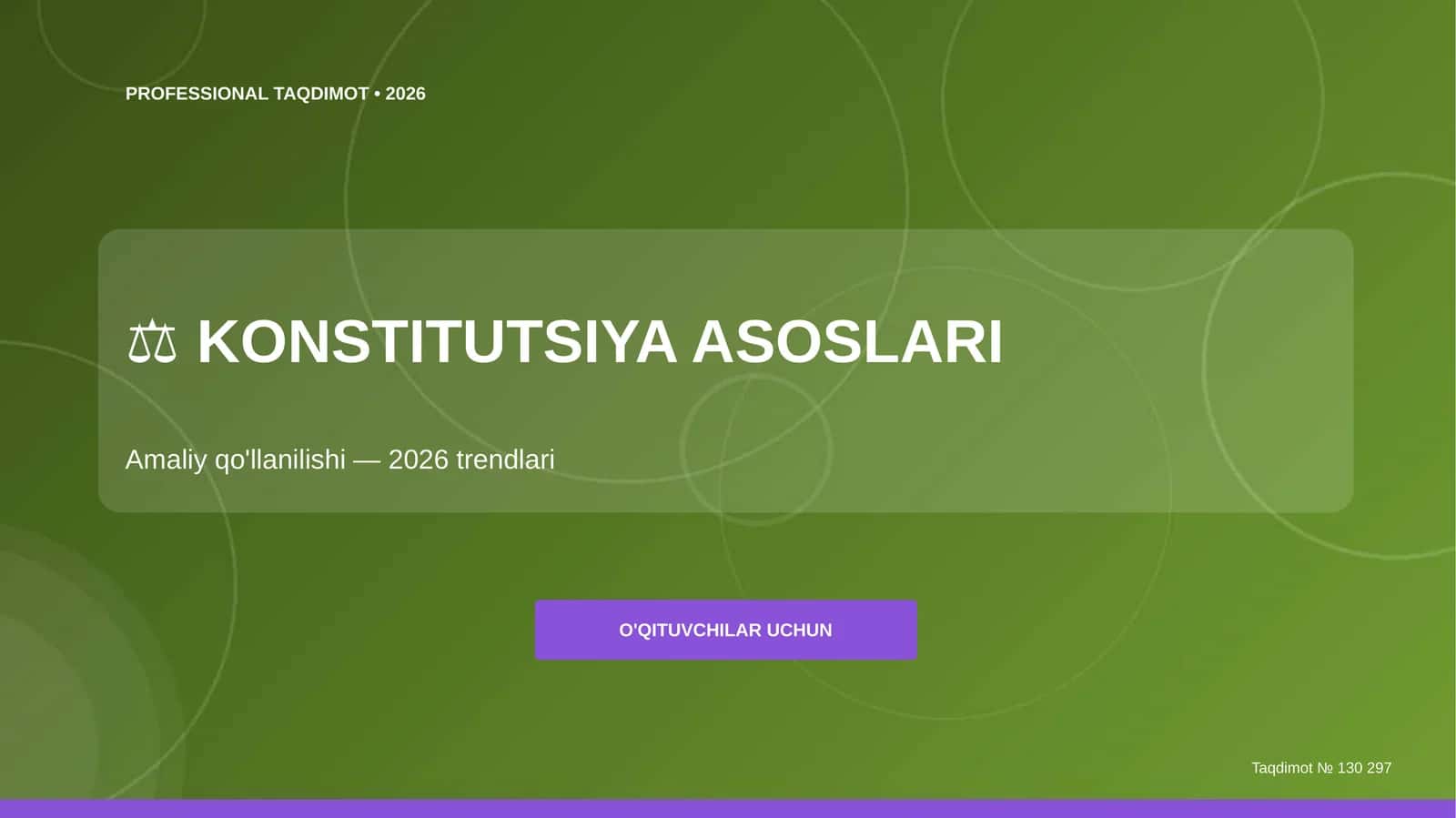 Konstitutsiya asoslari: amaliy qo'llanilishi (2026 trendlari) 1