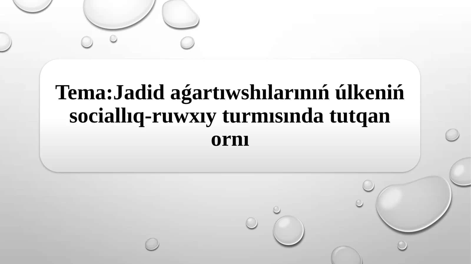Jadidshilik háreketi 1
