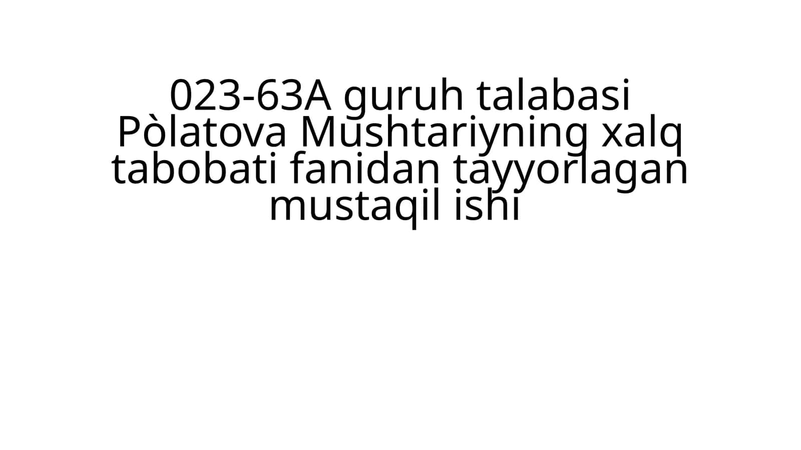 Zamonaviy Tibbiyot va Xalq Tabobati Integratsiya Yondashuvlari 1