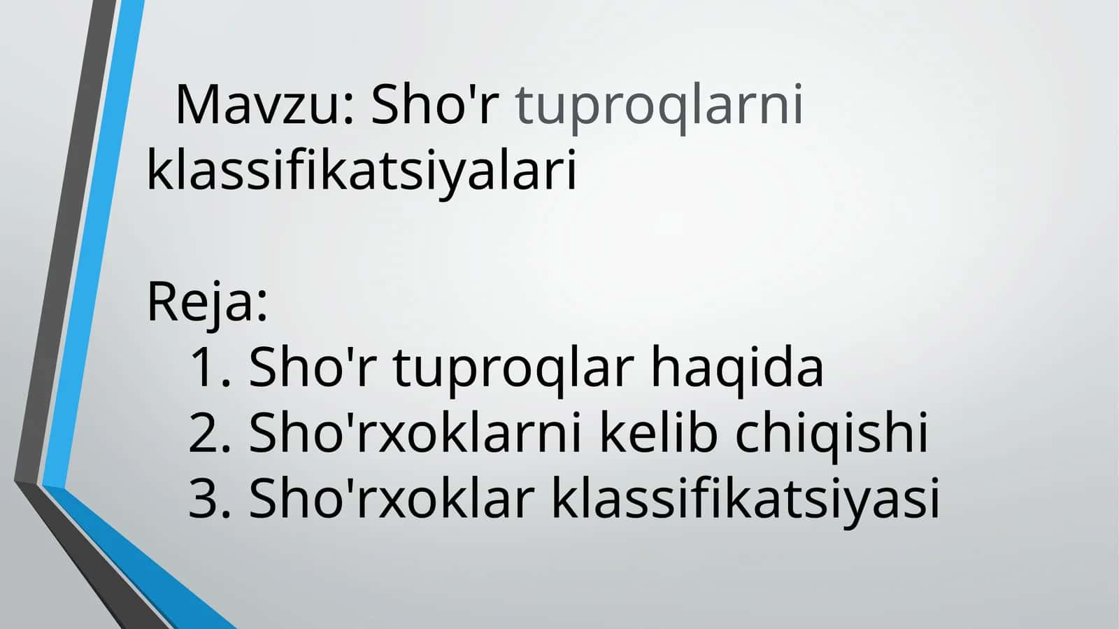 Sho'rtuproqlarniklassifikatsiyalari 1