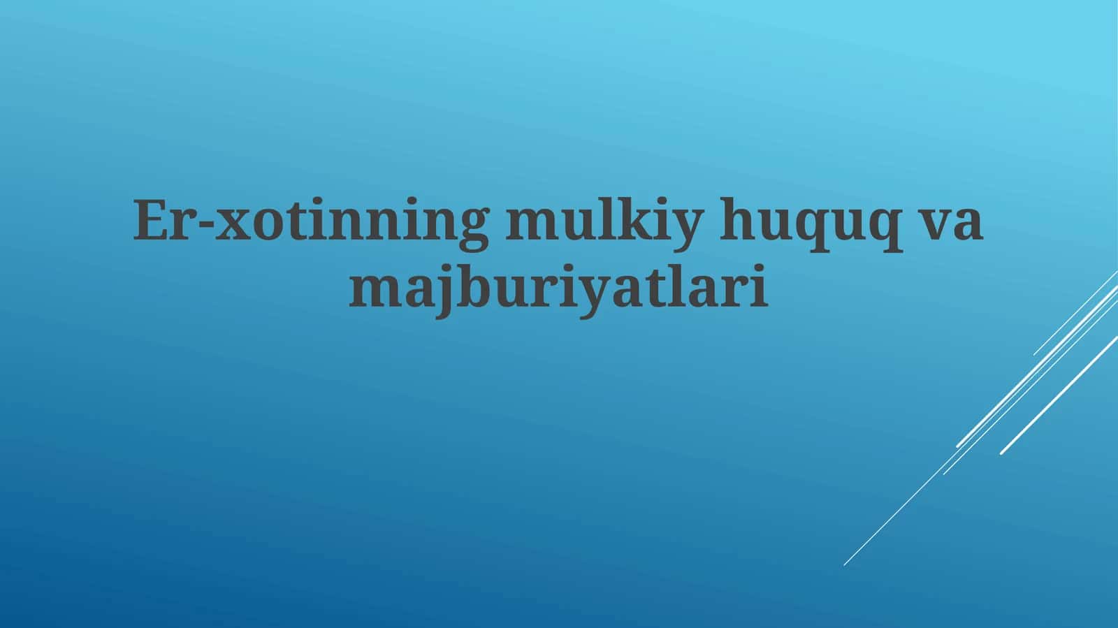 Nikoh shartnomasi tushunchasi va huquqiy asoslari 1