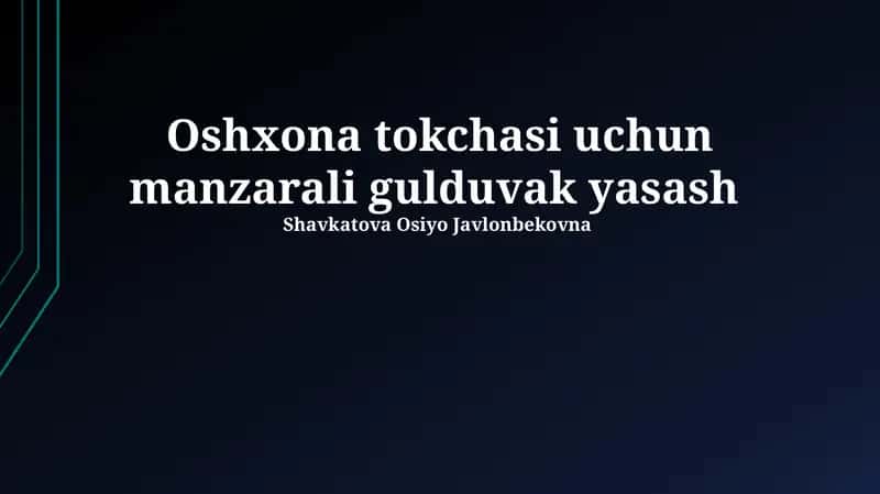 Manzarali gulduvak yasash 1