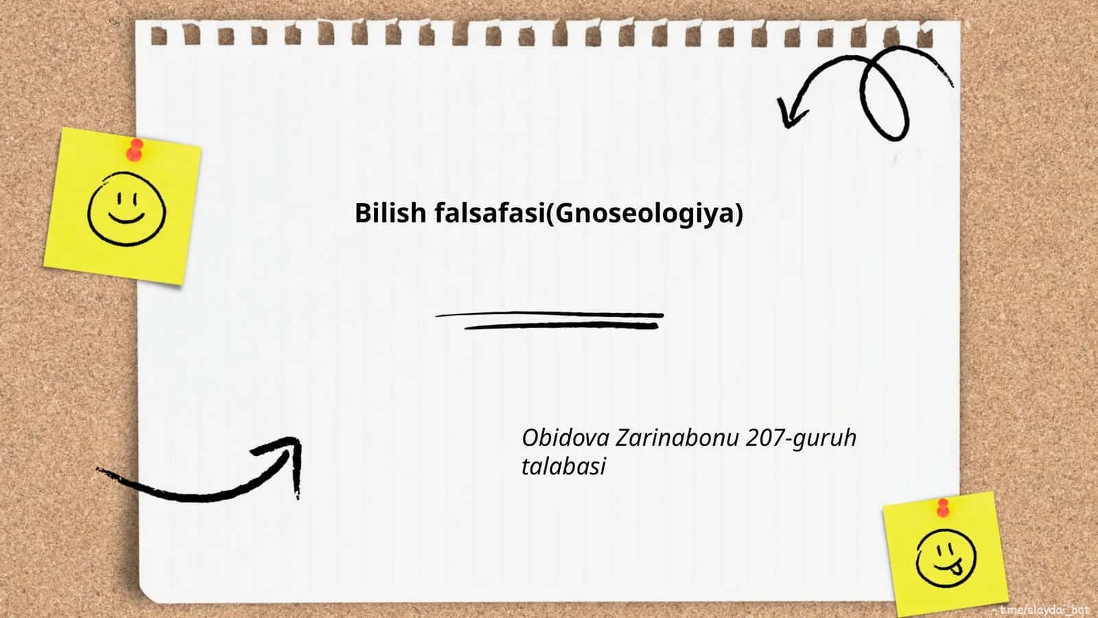 Bilish falsafasi(Gnoseologiya) 1